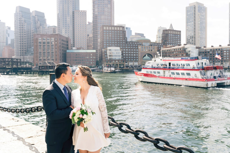Wedding photos in Seaport Boston, MA