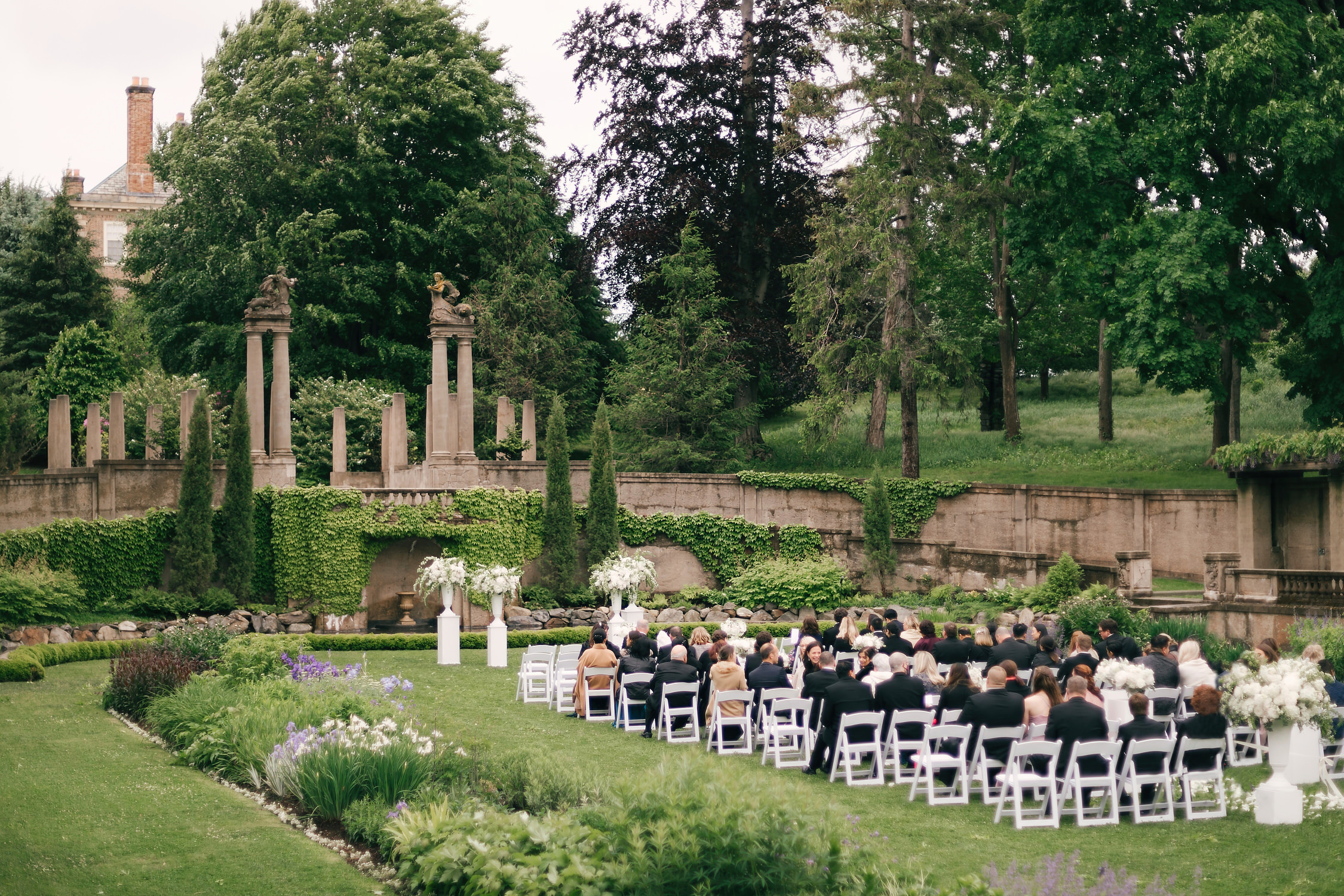 Crane Estate Wedding Venue Photo. The Italian Garden