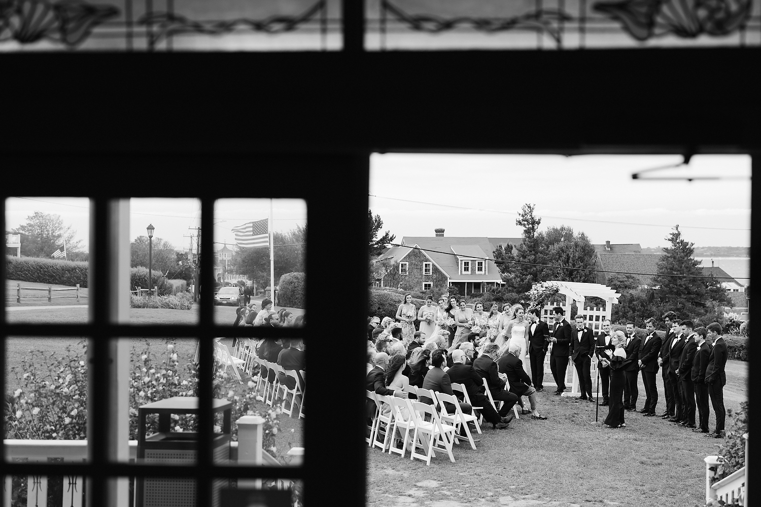 The ceremony at the main lawn of the Spring House Hotel